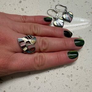 Charming Sterling Silver Heart Jewelry Set